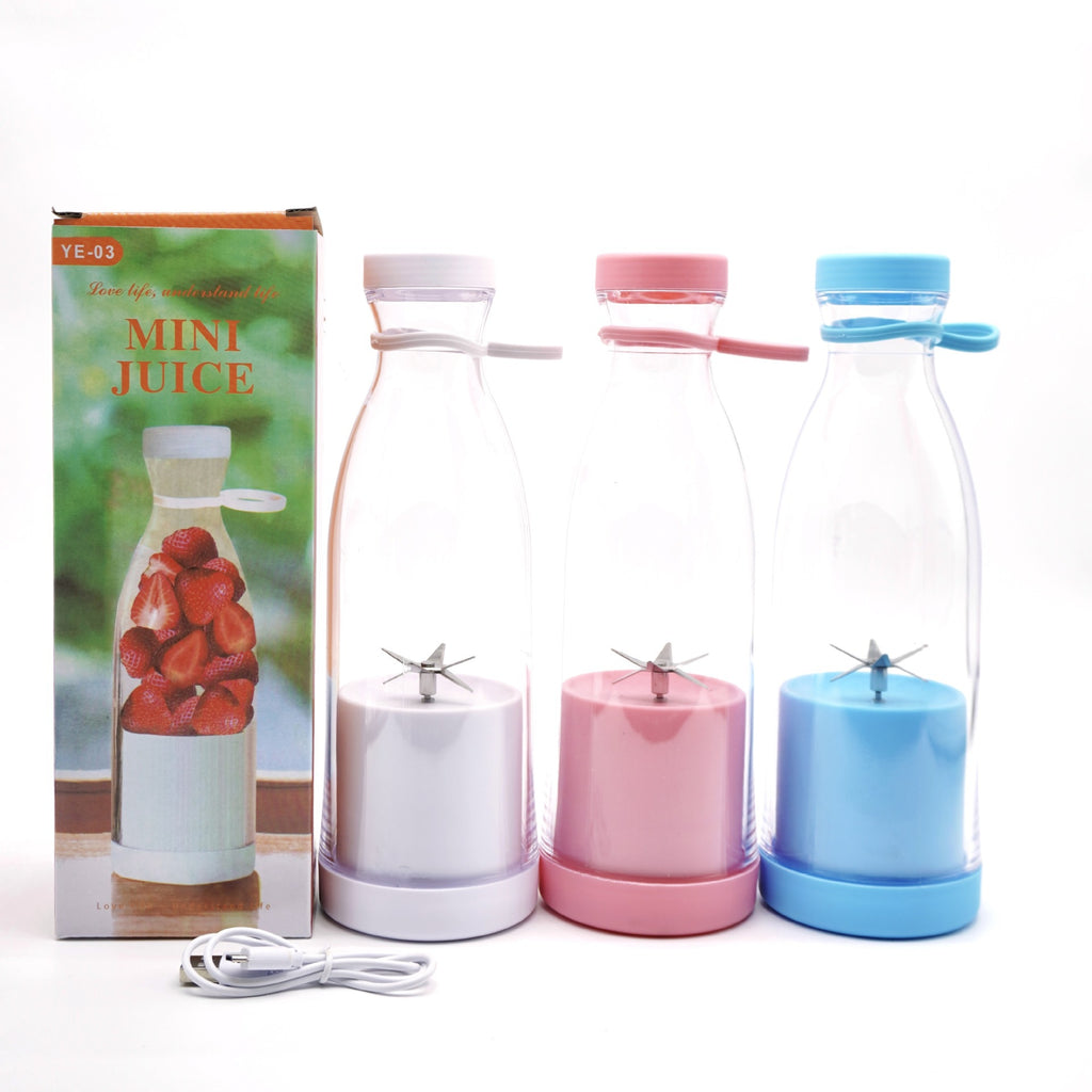 Electric USB Wine Bottle Juicer Cup 6-Leaf Cutter Head Household